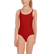 Load image into Gallery viewer, Kids Girls&#39; Swimsuit - Pomegranate - Green Cross Clothing,  - Apparel, Clothing, T-shirts, Accessories, Wristbands, Green Cross Clothing - GreenCrossClothing.co, Green Cross Clothing - GreenCrossClothing.co