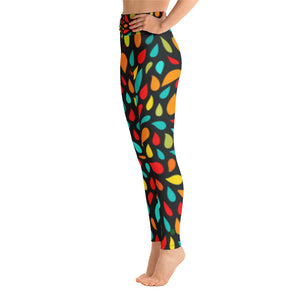 Yoga Leggings - Colorful Drops - Green Cross Clothing,  - Apparel, Clothing, T-shirts, Accessories, Wristbands, Green Cross Clothing - GreenCrossClothing.co, Green Cross Clothing - GreenCrossClothing.co