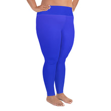 Load image into Gallery viewer, Plus Size Leggings - Earth Blue - Green Cross Clothing,  - Apparel, Clothing, T-shirts, Accessories, Wristbands, Green Cross Clothing - GreenCrossClothing.co, Green Cross Clothing - GreenCrossClothing.co