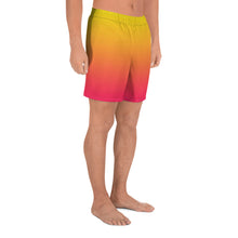 Load image into Gallery viewer, Men&#39;s Athletic Shorts - Yellow &amp; Red Raspberry - Green Cross Clothing,  - Apparel, Clothing, T-shirts, Accessories, Wristbands, Green Cross Clothing - GreenCrossClothing.co, Green Cross Clothing - GreenCrossClothing.co