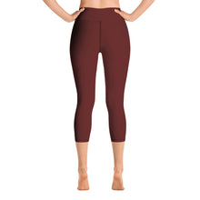 Load image into Gallery viewer, Yoga Capri Leggings - Pomegranate II - Green Cross Clothing,  - Apparel, Clothing, T-shirts, Accessories, Wristbands, Green Cross Clothing - GreenCrossClothing.co, Green Cross Clothing - GreenCrossClothing.co