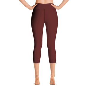 Yoga Capri Leggings - Pomegranate II - Green Cross Clothing,  - Apparel, Clothing, T-shirts, Accessories, Wristbands, Green Cross Clothing - GreenCrossClothing.co, Green Cross Clothing - GreenCrossClothing.co