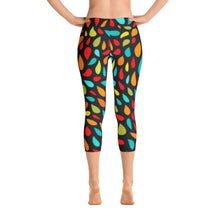 Load image into Gallery viewer, Capri Leggings - Colorful Drops - Green Cross Clothing,  - Apparel, Clothing, T-shirts, Accessories, Wristbands, Green Cross Clothing - GreenCrossClothing.co, Green Cross Clothing - GreenCrossClothing.co