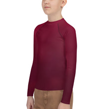 Load image into Gallery viewer, Youth Boys&#39; Sun &amp; Rash Guard - Black Cherry - Green Cross Clothing,  - Apparel, Clothing, T-shirts, Accessories, Wristbands, Green Cross Clothing - GreenCrossClothing.co, Green Cross Clothing - GreenCrossClothing.co