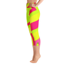 Load image into Gallery viewer, Yoga Capri Leggings - Neon - Green Cross Clothing,  - Apparel, Clothing, T-shirts, Accessories, Wristbands, Green Cross Clothing - GreenCrossClothing.co, Green Cross Clothing - GreenCrossClothing.co