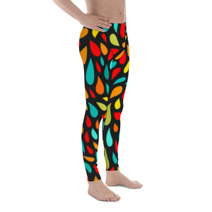 Men's Leggings - Colorful Drops - Green Cross Clothing,  - Apparel, Clothing, T-shirts, Accessories, Wristbands, Green Cross Clothing - GreenCrossClothing.co, Green Cross Clothing - GreenCrossClothing.co