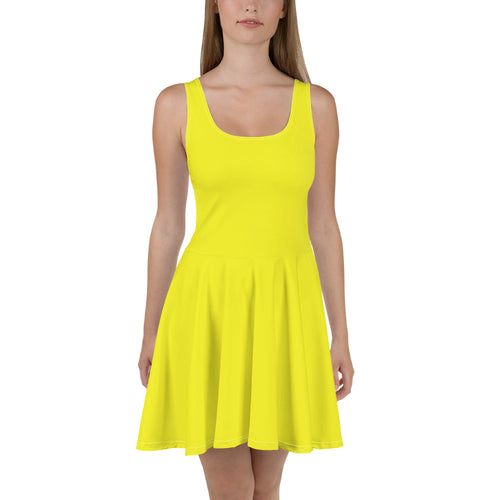 Skater Dress - Meyer Lemon - Green Cross Clothing,  - Apparel, Clothing, T-shirts, Accessories, Wristbands, Green Cross Clothing - GreenCrossClothing.co, Green Cross Clothing - GreenCrossClothing.co