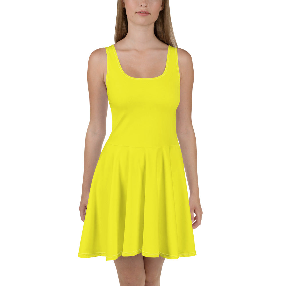 Skater Dress - Meyer Lemon - Green Cross Clothing,  - Apparel, Clothing, T-shirts, Accessories, Wristbands, Green Cross Clothing - GreenCrossClothing.co, Green Cross Clothing - GreenCrossClothing.co