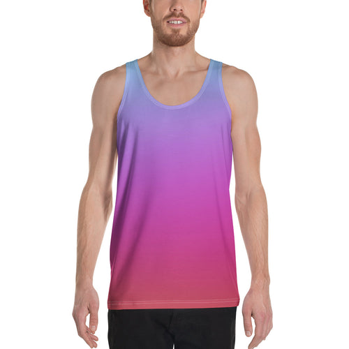 Men's Tank Top - Blue & Red - Green Cross Clothing,  - Apparel, Clothing, T-shirts, Accessories, Wristbands, Green Cross Clothing - GreenCrossClothing.co, Green Cross Clothing - GreenCrossClothing.co