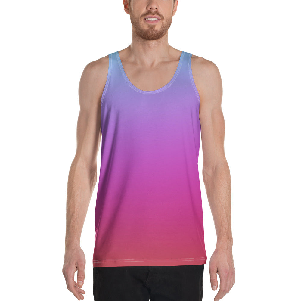 Men's Tank Top - Blue & Red - Green Cross Clothing,  - Apparel, Clothing, T-shirts, Accessories, Wristbands, Green Cross Clothing - GreenCrossClothing.co, Green Cross Clothing - GreenCrossClothing.co