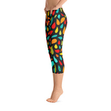 Load image into Gallery viewer, Capri Leggings - Colorful Drops - Green Cross Clothing,  - Apparel, Clothing, T-shirts, Accessories, Wristbands, Green Cross Clothing - GreenCrossClothing.co, Green Cross Clothing - GreenCrossClothing.co