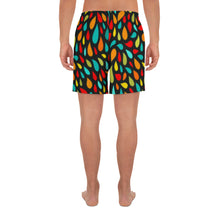 Load image into Gallery viewer, Men&#39;s Athletic Shorts - Colorful Drops - Green Cross Clothing,  - Apparel, Clothing, T-shirts, Accessories, Wristbands, Green Cross Clothing - GreenCrossClothing.co, Green Cross Clothing - GreenCrossClothing.co