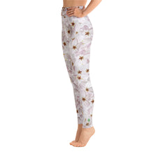 Load image into Gallery viewer, Yoga Leggings - Cherry Blossoms - Green Cross Clothing,  - Apparel, Clothing, T-shirts, Accessories, Wristbands, Green Cross Clothing - GreenCrossClothing.co, Green Cross Clothing - GreenCrossClothing.co