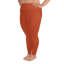 Load image into Gallery viewer, Plus Size Leggings - Blood Orange - Green Cross Clothing,  - Apparel, Clothing, T-shirts, Accessories, Wristbands, Green Cross Clothing - GreenCrossClothing.co, Green Cross Clothing - GreenCrossClothing.co