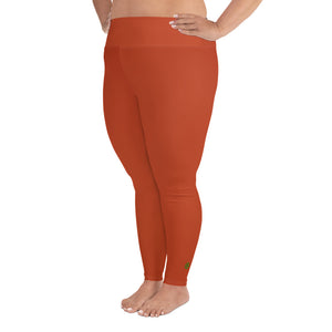 Plus Size Leggings - Blood Orange - Green Cross Clothing,  - Apparel, Clothing, T-shirts, Accessories, Wristbands, Green Cross Clothing - GreenCrossClothing.co, Green Cross Clothing - GreenCrossClothing.co