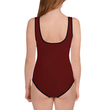 Load image into Gallery viewer, Youth Girls&#39; Swimsuit - Pomegranate II - Green Cross Clothing,  - Apparel, Clothing, T-shirts, Accessories, Wristbands, Green Cross Clothing - GreenCrossClothing.co, Green Cross Clothing - GreenCrossClothing.co