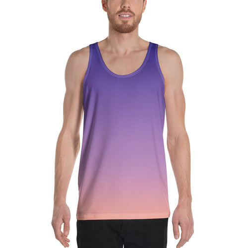 Men's Tank Top - Purple & Peach - Green Cross Clothing,  - Apparel, Clothing, T-shirts, Accessories, Wristbands, Green Cross Clothing - GreenCrossClothing.co, Green Cross Clothing - GreenCrossClothing.co