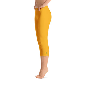 Capri Leggings - Tangerine - Green Cross Clothing,  - Apparel, Clothing, T-shirts, Accessories, Wristbands, Green Cross Clothing - GreenCrossClothing.co, Green Cross Clothing - GreenCrossClothing.co