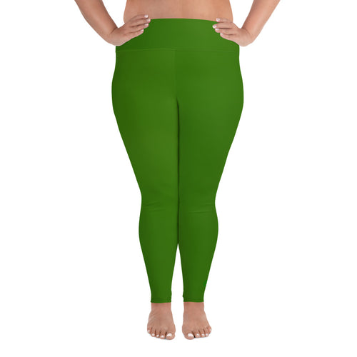 Plus Size Leggings - Key Lime II - Green Cross Clothing,  - Apparel, Clothing, T-shirts, Accessories, Wristbands, Green Cross Clothing - GreenCrossClothing.co, Green Cross Clothing - GreenCrossClothing.co