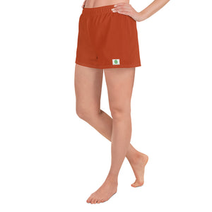 Women's Athletic Shorts - Blood Orange - Green Cross Clothing,  - Apparel, Clothing, T-shirts, Accessories, Wristbands, Green Cross Clothing - GreenCrossClothing.co, Green Cross Clothing - GreenCrossClothing.co