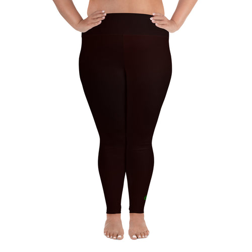 Plus Size Leggings - Blood Orange II - Green Cross Clothing,  - Apparel, Clothing, T-shirts, Accessories, Wristbands, Green Cross Clothing - GreenCrossClothing.co, Green Cross Clothing - GreenCrossClothing.co