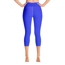 Load image into Gallery viewer, Yoga Capri Leggings - Earth Blue - Green Cross Clothing,  - Apparel, Clothing, T-shirts, Accessories, Wristbands, Green Cross Clothing - GreenCrossClothing.co, Green Cross Clothing - GreenCrossClothing.co
