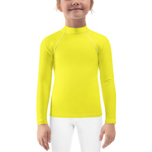 Load image into Gallery viewer, Kids Girls&#39; Sun &amp; Rash Guard - Meyer Lemon - Green Cross Clothing,  - Apparel, Clothing, T-shirts, Accessories, Wristbands, Green Cross Clothing - GreenCrossClothing.co, Green Cross Clothing - GreenCrossClothing.co