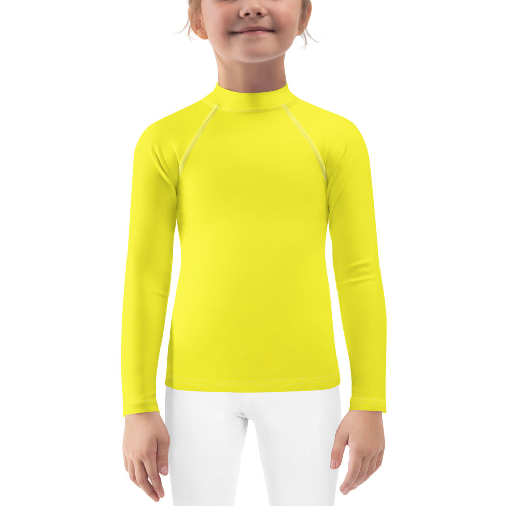 Kids Girls' Sun & Rash Guard - Meyer Lemon - Green Cross Clothing,  - Apparel, Clothing, T-shirts, Accessories, Wristbands, Green Cross Clothing - GreenCrossClothing.co, Green Cross Clothing - GreenCrossClothing.co