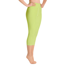 Load image into Gallery viewer, Yoga Capri Leggings - Key Lime - Green Cross Clothing,  - Apparel, Clothing, T-shirts, Accessories, Wristbands, Green Cross Clothing - GreenCrossClothing.co, Green Cross Clothing - GreenCrossClothing.co