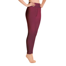 Load image into Gallery viewer, Yoga Leggings - Black Cherry - Green Cross Clothing,  - Apparel, Clothing, T-shirts, Accessories, Wristbands, Green Cross Clothing - GreenCrossClothing.co, Green Cross Clothing - GreenCrossClothing.co