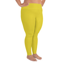 Load image into Gallery viewer, Plus Size Leggings - Meyer Lemon II - Green Cross Clothing,  - Apparel, Clothing, T-shirts, Accessories, Wristbands, Green Cross Clothing - GreenCrossClothing.co, Green Cross Clothing - GreenCrossClothing.co