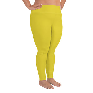 Plus Size Leggings - Meyer Lemon II - Green Cross Clothing,  - Apparel, Clothing, T-shirts, Accessories, Wristbands, Green Cross Clothing - GreenCrossClothing.co, Green Cross Clothing - GreenCrossClothing.co