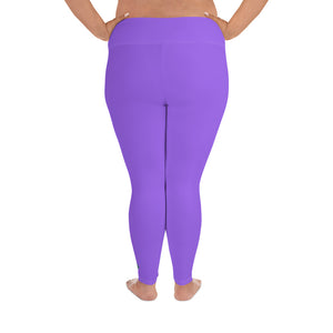 Plus Size Leggings - Ultraviolet - Green Cross Clothing,  - Apparel, Clothing, T-shirts, Accessories, Wristbands, Green Cross Clothing - GreenCrossClothing.co, Green Cross Clothing - GreenCrossClothing.co