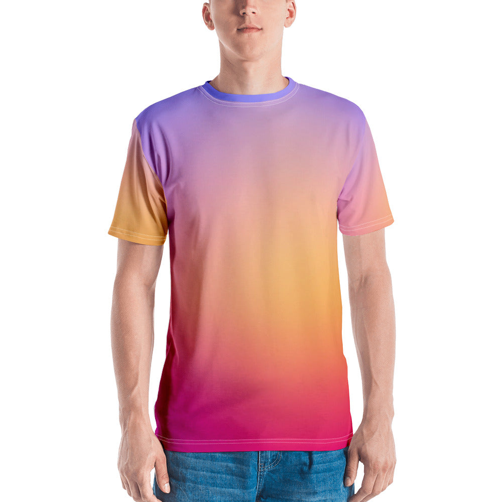 Men's T-shirt - Periwinkle, Peach, & Magenta - Green Cross Clothing,  - Apparel, Clothing, T-shirts, Accessories, Wristbands, Green Cross Clothing - GreenCrossClothing.co, Green Cross Clothing - GreenCrossClothing.co