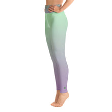 Load image into Gallery viewer, Yoga Leggings - Lilac &amp; Mint - Green Cross Clothing,  - Apparel, Clothing, T-shirts, Accessories, Wristbands, Green Cross Clothing - GreenCrossClothing.co, Green Cross Clothing - GreenCrossClothing.co