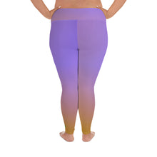 Load image into Gallery viewer, Plus Size Leggings -Sunset - Green Cross Clothing,  - Apparel, Clothing, T-shirts, Accessories, Wristbands, Green Cross Clothing - GreenCrossClothing.co, Green Cross Clothing - GreenCrossClothing.co