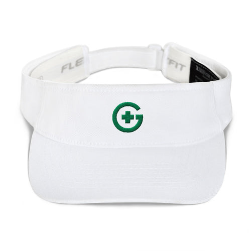 Embroidered Visor - Green Cross - Green Cross Clothing, Green Cross Visor - Apparel, Clothing, T-shirts, Accessories, Wristbands, Green Cross Clothing - GreenCrossClothing.co, Green Cross Clothing - GreenCrossClothing.co