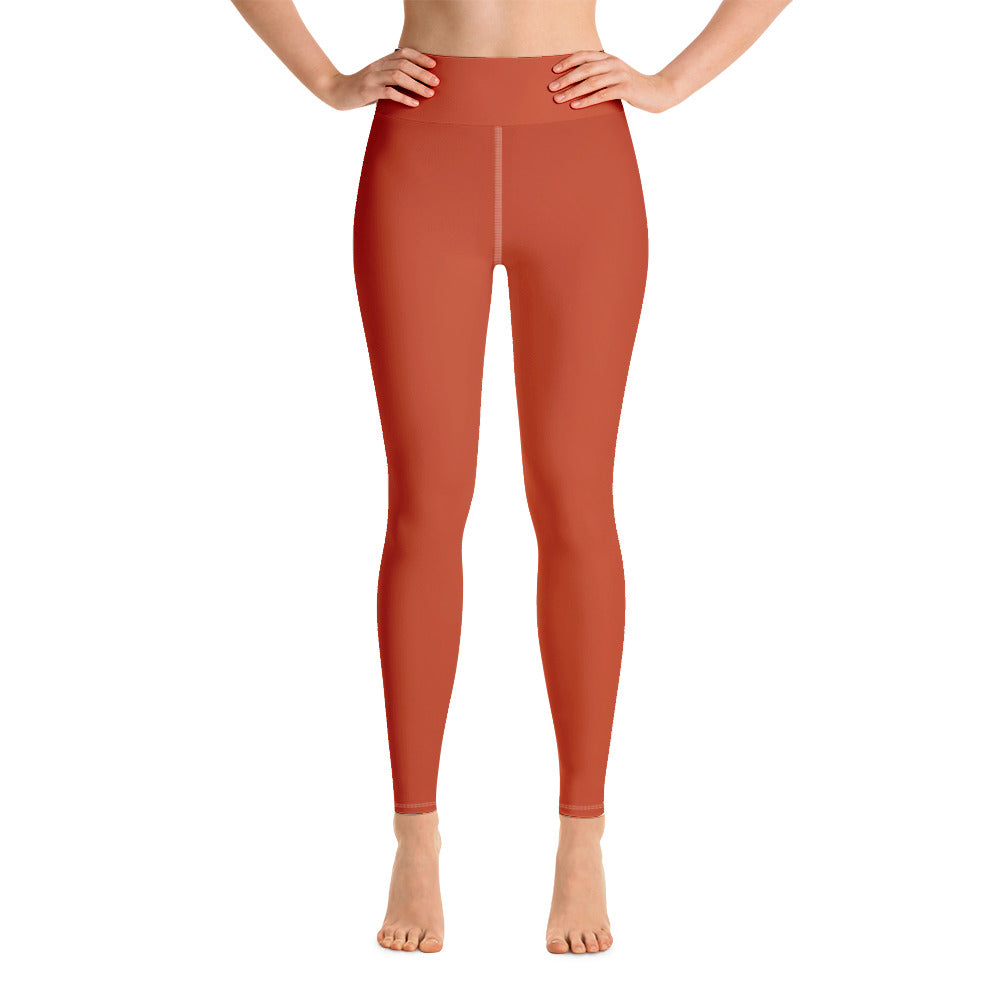 Yoga Leggings - Blood Orange - Green Cross Clothing,  - Apparel, Clothing, T-shirts, Accessories, Wristbands, Green Cross Clothing - GreenCrossClothing.co, Green Cross Clothing - GreenCrossClothing.co