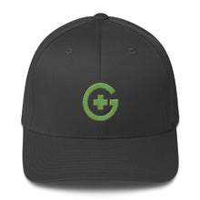 Load image into Gallery viewer, Embroidered Premium FlexFit Cap - Green Cross - Green Cross Clothing, Green Cross Hat - Apparel, Clothing, T-shirts, Accessories, Wristbands, Green Cross Clothing - GreenCrossClothing.co, Green Cross Clothing - GreenCrossClothing.co