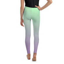 Load image into Gallery viewer, Youth Leggings - Lilac &amp; Mint - Green Cross Clothing,  - Apparel, Clothing, T-shirts, Accessories, Wristbands, Green Cross Clothing - GreenCrossClothing.co, Green Cross Clothing - GreenCrossClothing.co