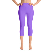 Load image into Gallery viewer, Yoga Capri Leggings - Ultraviolet - Green Cross Clothing,  - Apparel, Clothing, T-shirts, Accessories, Wristbands, Green Cross Clothing - GreenCrossClothing.co, Green Cross Clothing - GreenCrossClothing.co