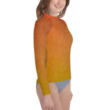 Load image into Gallery viewer, Youth Girls&#39; Sun &amp; Rash Guard - Mango II - Green Cross Clothing,  - Apparel, Clothing, T-shirts, Accessories, Wristbands, Green Cross Clothing - GreenCrossClothing.co, Green Cross Clothing - GreenCrossClothing.co