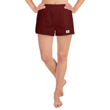 Load image into Gallery viewer, Women&#39;s Athletic Shorts - Pomegranate II - Green Cross Clothing,  - Apparel, Clothing, T-shirts, Accessories, Wristbands, Green Cross Clothing - GreenCrossClothing.co, Green Cross Clothing - GreenCrossClothing.co