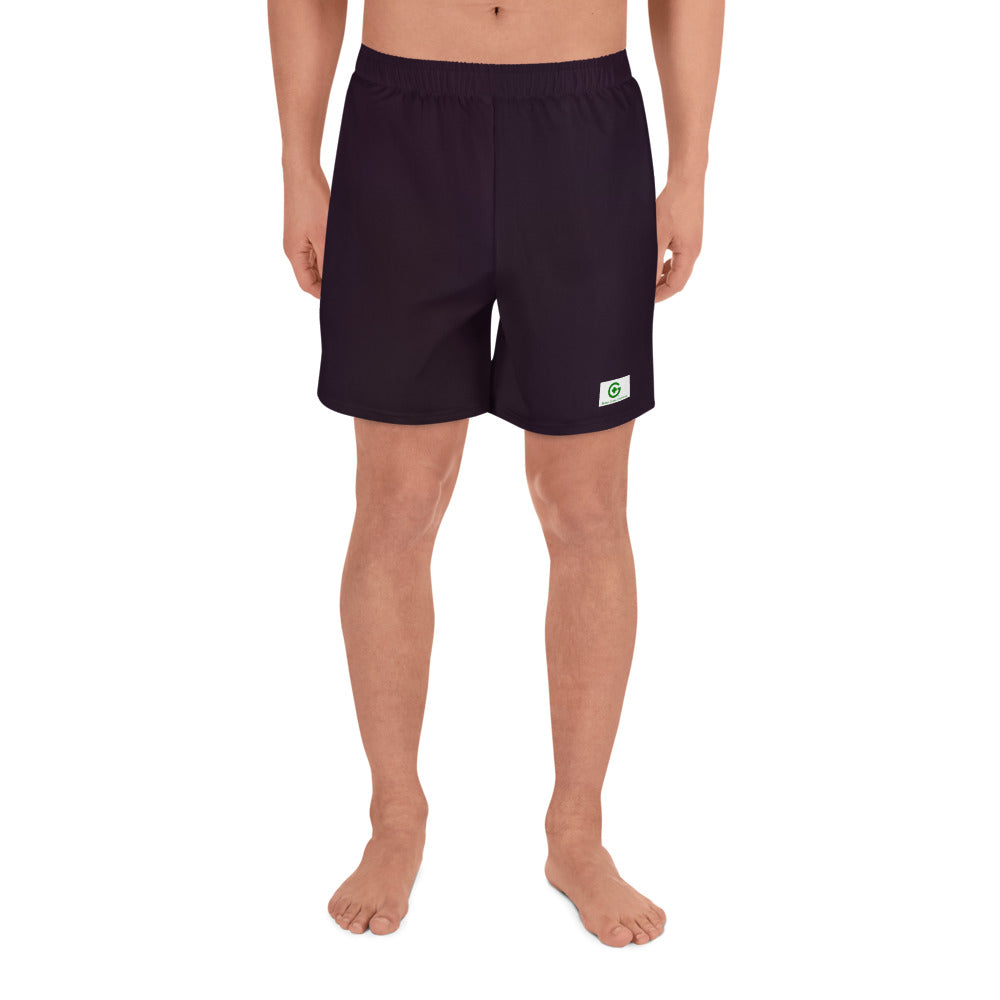 Men's Athletic Shorts - Black Cherry II - Green Cross Clothing,  - Apparel, Clothing, T-shirts, Accessories, Wristbands, Green Cross Clothing - GreenCrossClothing.co, Green Cross Clothing - GreenCrossClothing.co