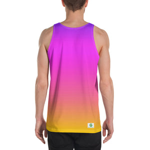 Men's Tank Top - Magenta & Yellow - Green Cross Clothing,  - Apparel, Clothing, T-shirts, Accessories, Wristbands, Green Cross Clothing - GreenCrossClothing.co, Green Cross Clothing - GreenCrossClothing.co