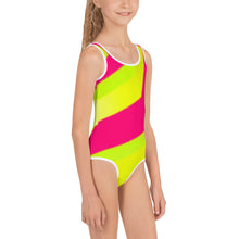Load image into Gallery viewer, Kids Girls' Swimsuit - Neon - Green Cross Clothing,  - Apparel, Clothing, T-shirts, Accessories, Wristbands, Green Cross Clothing - GreenCrossClothing.co, Green Cross Clothing - GreenCrossClothing.co