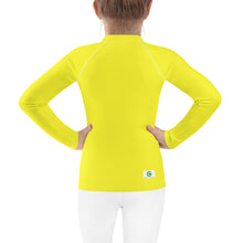 Load image into Gallery viewer, Kids Girls&#39; Sun &amp; Rash Guard - Meyer Lemon - Green Cross Clothing,  - Apparel, Clothing, T-shirts, Accessories, Wristbands, Green Cross Clothing - GreenCrossClothing.co, Green Cross Clothing - GreenCrossClothing.co