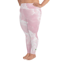 Load image into Gallery viewer, Plus Size Leggings - Pink Clouds - Green Cross Clothing,  - Apparel, Clothing, T-shirts, Accessories, Wristbands, Green Cross Clothing - GreenCrossClothing.co, Green Cross Clothing - GreenCrossClothing.co