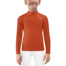 Load image into Gallery viewer, Kids Girls&#39; Sun &amp; Rash Guard - Blood Orange - Green Cross Clothing,  - Apparel, Clothing, T-shirts, Accessories, Wristbands, Green Cross Clothing - GreenCrossClothing.co, Green Cross Clothing - GreenCrossClothing.co