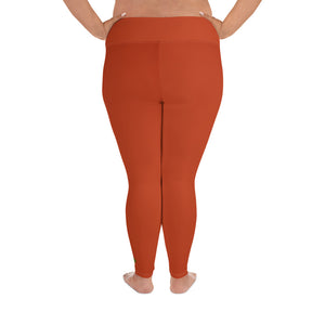 Plus Size Leggings - Blood Orange - Green Cross Clothing,  - Apparel, Clothing, T-shirts, Accessories, Wristbands, Green Cross Clothing - GreenCrossClothing.co, Green Cross Clothing - GreenCrossClothing.co